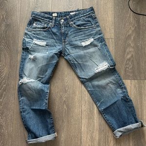AG Ex boyfriend crop Jean